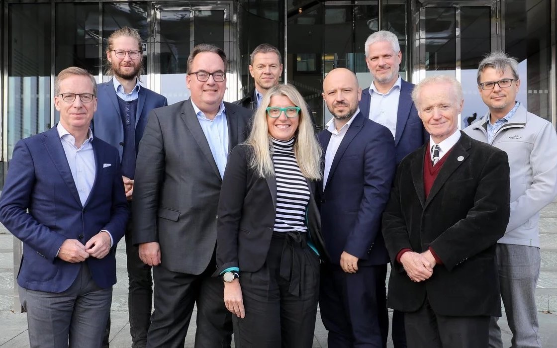 Die kanadische Delegation mit IW-Direktor Michael Hüther und Matthias Diermeier (v.l.). Foto: Uta Wagner